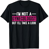 Funny Novelty T-Shirt - 'I'm Not A Doctor But I'll Take A Look' Saying, Navy Blue, X-Large Adult - View #14