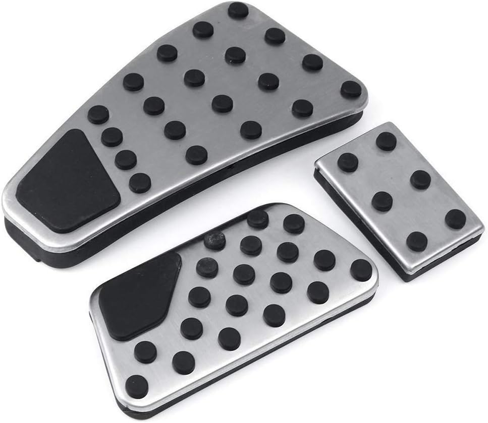 3Pcs Gas Accelerator and Brake Pedal Cover Upgrade Kit,Stainless Steel Non-Slip Pedal Accelerator Brake Foot Pedal Cover Kit for 2009-2018 Dodge Ram 1500-5500 for dodge charger accessories