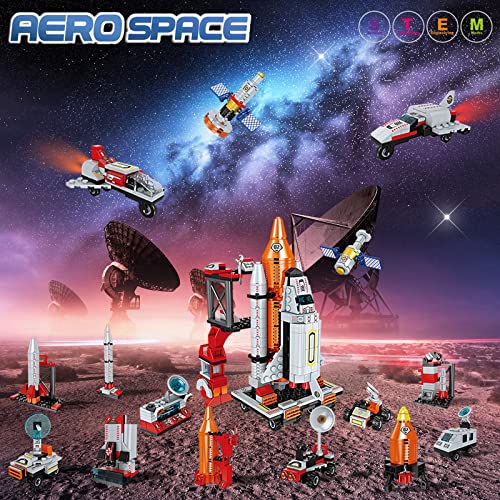 Space Shuttle Rocket Toys 12 in 1 Toy Building Sets STEM Building