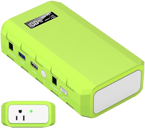 Generators - powkey Portable Power Station with AC Outlet, 65W/110V External Battery Pack 24000mAh/88.8Wh Power Pack, Portable Power Source Supply Backup for Outdoor Tent Camping Home Office