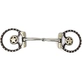 AJ Tack Offset Dee Snaffle Bit with Star Concho, 5 in