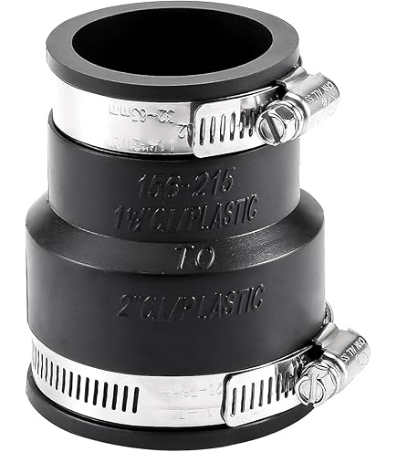 Fernco Rohrkupplung 1056-64 – 15,2 X 10,2 Cm (6" X 4") – Flexibel, Für Kunststoff & Gusseisen, Einfach Zu Montieren – Made In USA