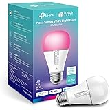 Kasa Smart Bulb, Dimmable Color Changing Light Bulb Work with Alexa and Google Home, 1000 Lumens 60W Equivalent, Amazon FFS, 