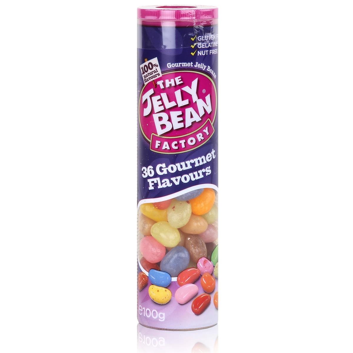The Jelly Bean Factory 36 Gourmet Flavour Jelly Beans 1 Tube, 100g