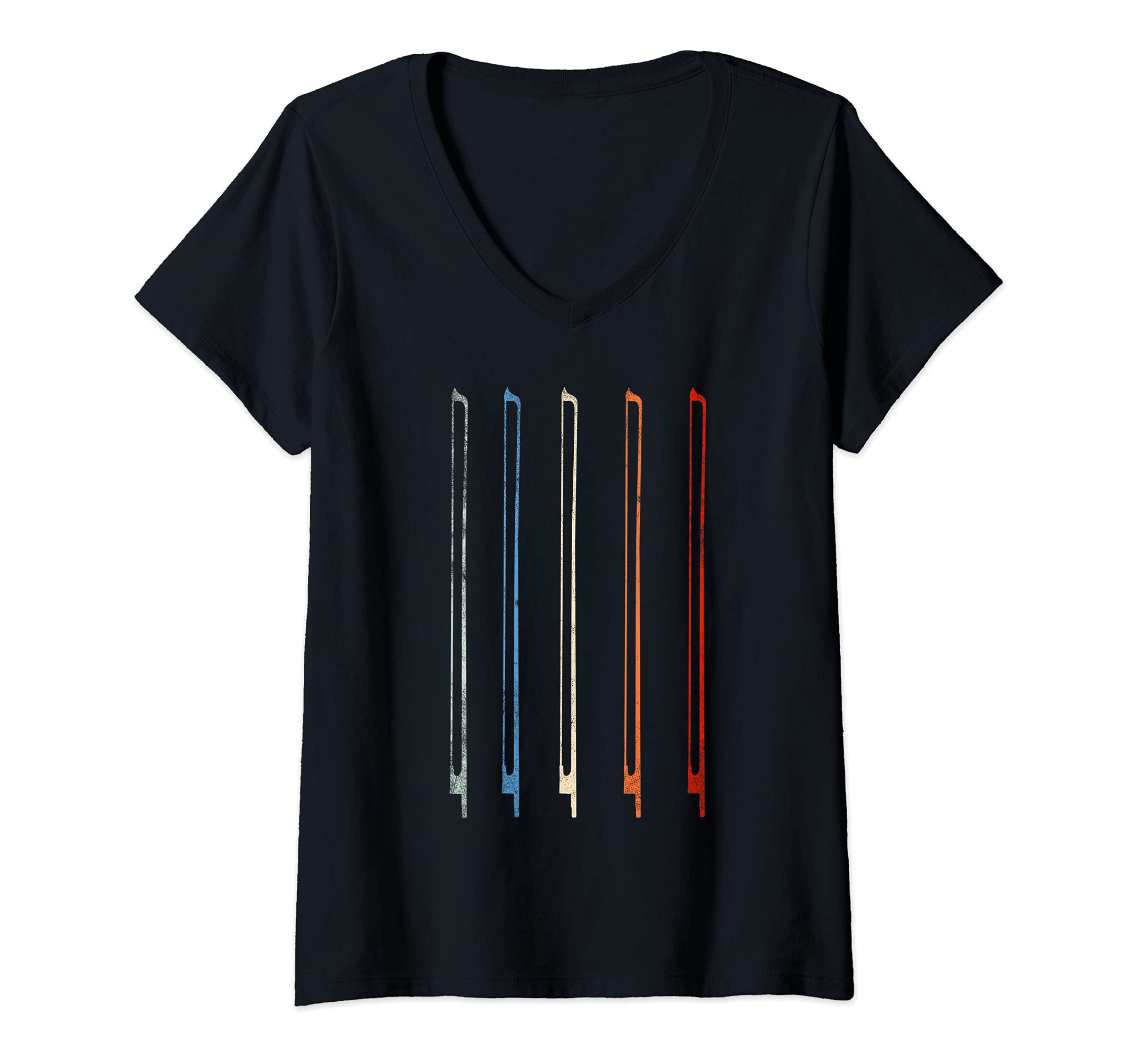 Womens Violinist Violin Player V-Neck T-Shirt
