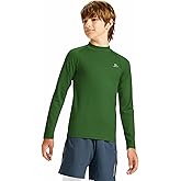 DEVOROPA Youth Boys Compression Thermal Shirt Long Sleeve Kids Fleece Baselayer Soccer Baseball Undershirt Slim/Regular/Husky