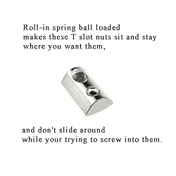 Odinest 4040 Series M6 T Slot Nuts Roll-in Spring