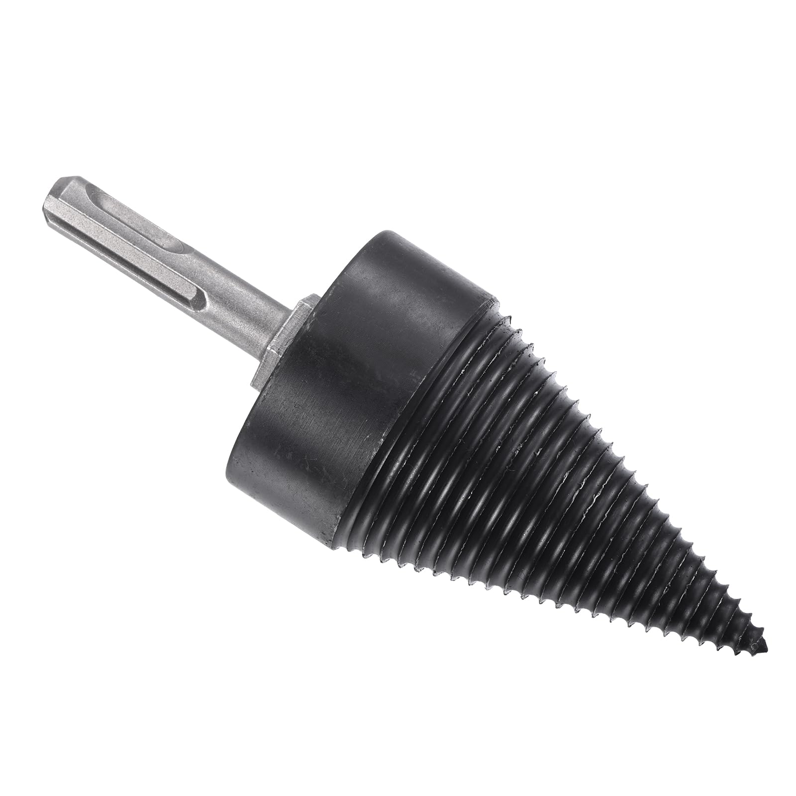 PATIKIL 50mm Firewood Log Splitter Drill Bit, Removable Drill Bits Electric Drills Screw Cone Driver with Round Shaft for Home and Outdoor