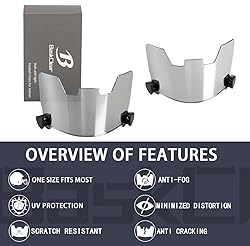 Football Visor Helmet Clear Visor, Scratch