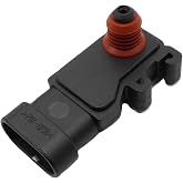 Powkos Manifold Absolute Pressure Sensor 16212460 MAP Sensor | Compatible with Buick Cadillac Chevrolet Chevy Pontiac Isuzu GMC GM Saturn Honda Saab Hummer Replaces 12614970