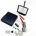 EXSEK Replacement GBA SP Housing Shell Pack Compatible for Game boy Advance SP, GBA SP Shell case Replacement - Lens Screen Included (Black)
