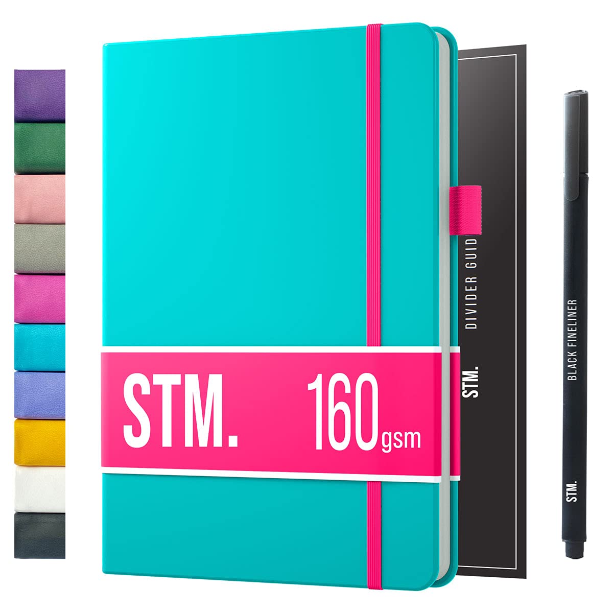 Bullet Dotted Journal Dot Grid Notebook | A5 Daily Journaling Notebooks for Personal Writing, Work, Women | 160gsm Thick Paper, Hard cover, Lay Flat Binding | 5x7 Journals Cuaderno Libretas de apuntes