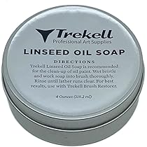 Trekell Coconut Oil Paint Brush Cleaner - Watercolor & Acrylic Brush Cleaner - Watercolor & Acrylic Paint Brush Cleaner, Paintbrush Cleaner - Watercolor & Acrylic Cleaner, Artist Brush Soap [3 Oz