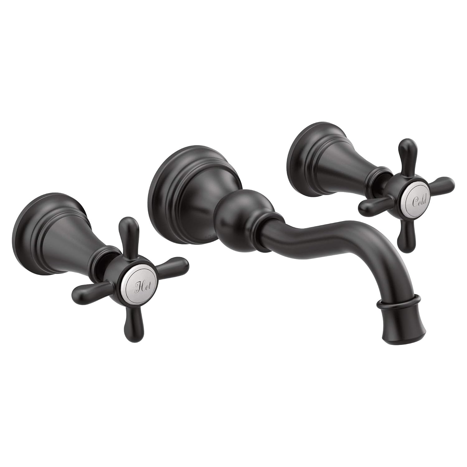 Moen Ts42112bl Weymouth Two Handle Wall Mount Bathroom Faucet Trim
