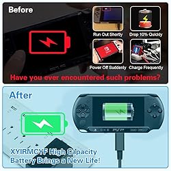 XYIRMCYF 2PCS PSP 1000 Battery