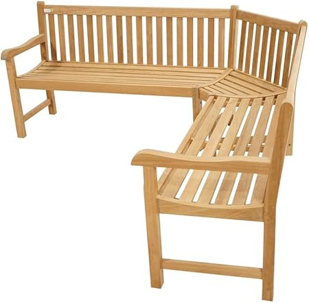 Amazon De My Gastro Premium Eckbank Fur Den Aussenbereich 200x200cm Gartenbank Aus Teak Holz Sehr Langlebig Robust