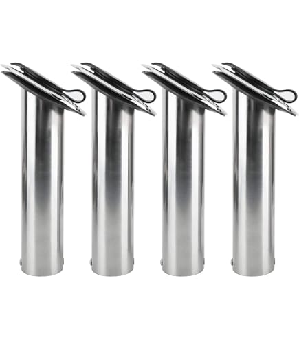 Lot De 2 Joints De Support De Canne à Pêche Hbaebdoo – Avec Capuchon Rabattable – Pour Kayak, Bateau Et Portes-cannes Encastrés