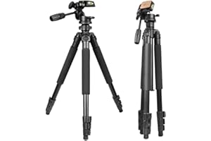 Gosky Tripod -Travel Portable Tripod for Spotting scopes, Binoculars, camcorders, or SLR Cameras (Pro Tripod (61-inch))
