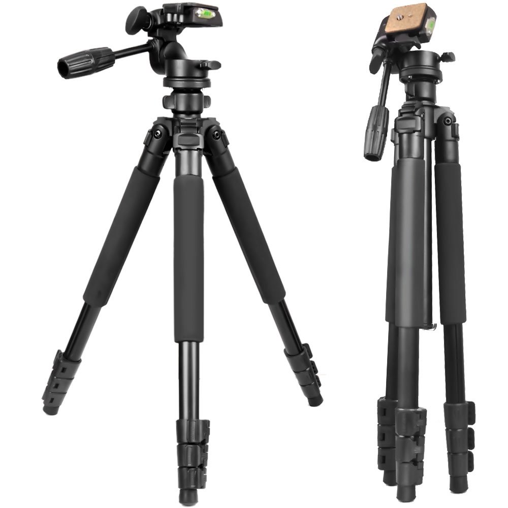 Gosky Tripod -Travel Portable Tripod for Spotting scopes, Binoculars, camcorders, or SLR Cameras (Pro Model (61-inch))