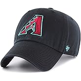 '47 MLB Alternate Clean Up Adjustable Hat, Adult (Arizona Diamondbacks Black)