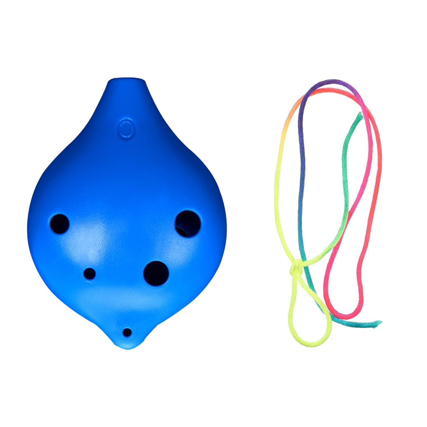 RmKbe 6 Hole Ocarina Alto C Ceramic Smokey Brown Ocarinas Children Plastic Ocarina Student Music Instruments for Beginner (Blue)