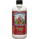 Neptune’s Harvest Organic Tomato & Vegetable Plant Fertilizer (2-4-2) - 18oz Bottle - Liquid Plant Food w/Fresh Fish, Seaweed, Molasses, Yucca Extract, & Humic Acids - for Vegetable Garden