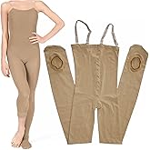 DANCEYOU Full Body Tights Convertible Tights Girl Women for Dance Performances Cosplay, 3 Sizes
