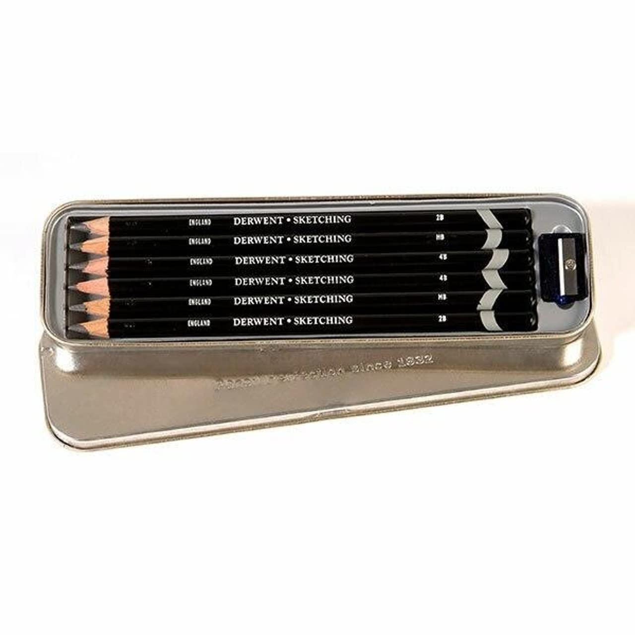 Derwent 0700836,Sketching Pencils, Drawing & Writing, Sharpener, Professional Quality,Black,Set Of 6 — image 1