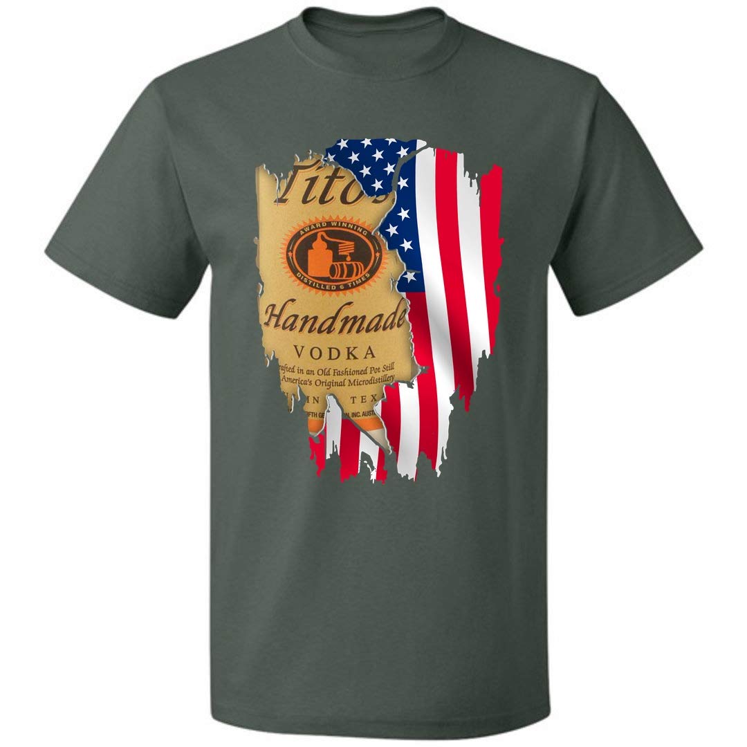  Titos American Flag Beer 4th Of July Unisex T Shirt For S Up To 5