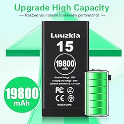 Luuzkla 19800mAh (New Upgrade) Battery Compatible
