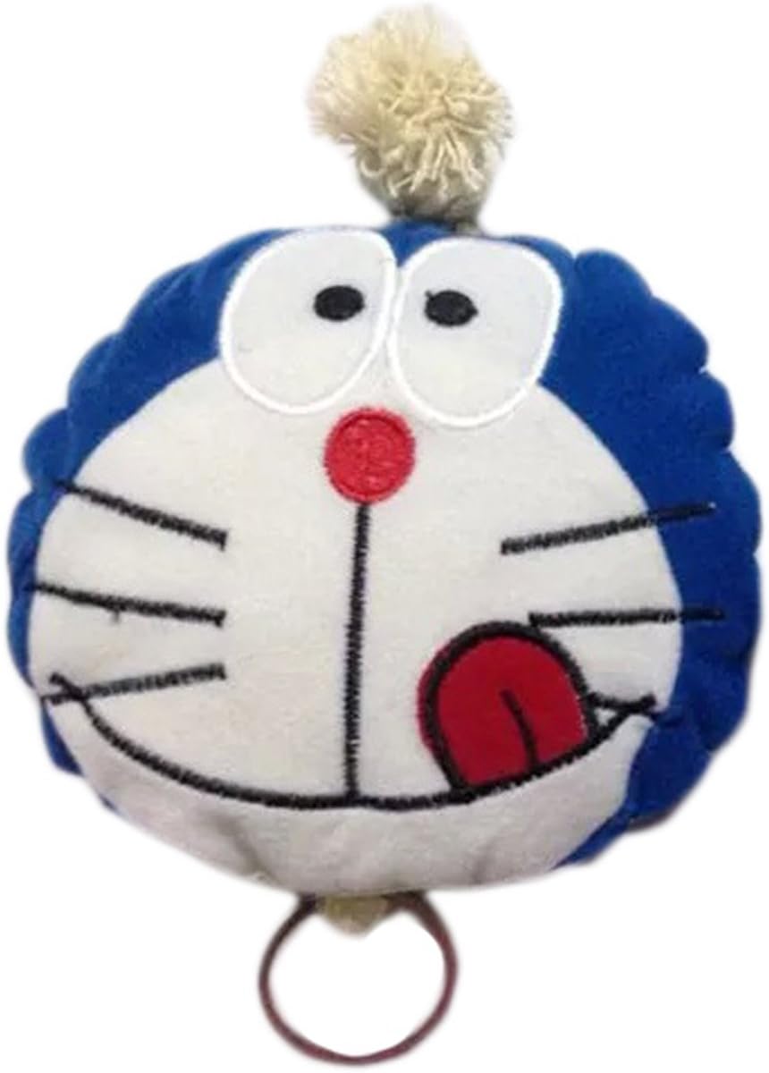 Multi-fonction Keybags Plush Cloth Smoked Pull Type Key Chain Cute Cartoon Doraemon Coin Purse (Cute1)