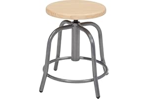 NPS National Public Seating, 19” - 25” Height Adjust Swivel Stool, Primary Color Beige, Included (Qty.) 1, Seating Type Office Stool, Model# 6800W-02