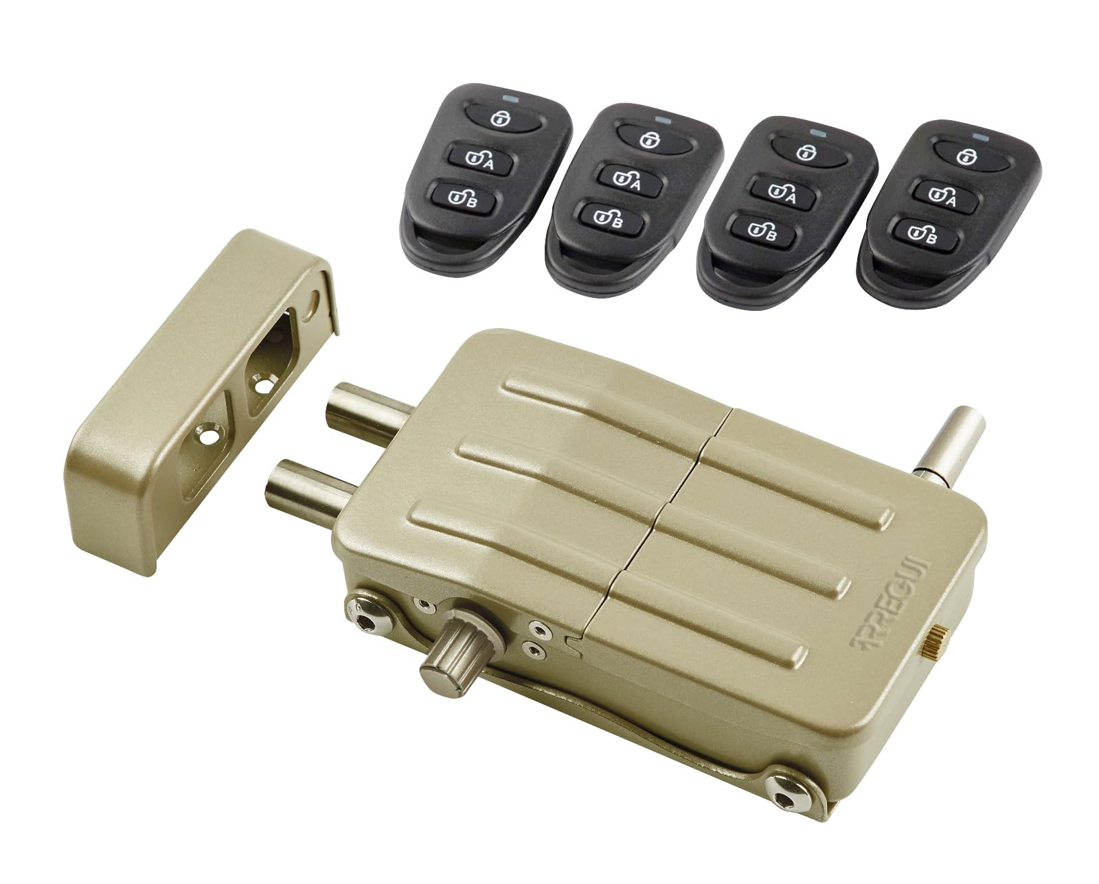 ARREGUI CI10D Invisible Security Door Lock with 4 Remote Controls | Anti-Theft | Anti Smash | Electronic Door Lock | Wireless Lock | Interior Lock | Gold — image 1