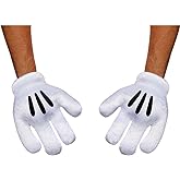 Disney Mickey Mouse Gloves, Official Adult Size Mickey Costume Accessories