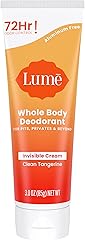 Lume Whole Body Deodorant - Invisible Cream Tube - 72 Hour Odor Control - Aluminum Free, Baking Soda Free, Skin Safe - 3.0 ou