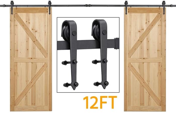 Amazon Com Yaheetech 12 Feet Sliding Barn Door Closet Hardware