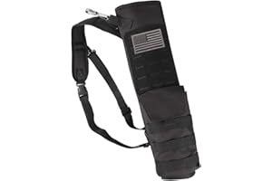 KRATARC Archery Lightweight Back Arrow Quiver Dual Use Foldable Compact Hip Arrows Bag with Molle Pocket Hanged for Target Shooting Hunting