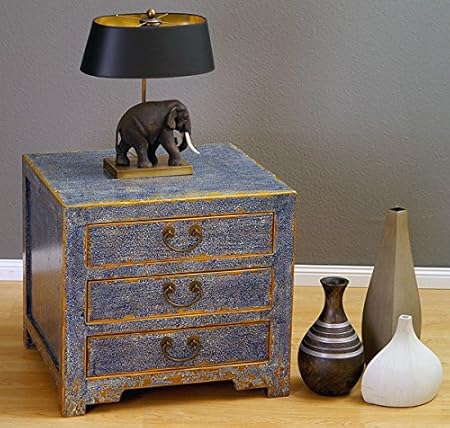 Chinese Chest Of Drawers Bedside Table Blau Amazon Co Uk Kitchen
