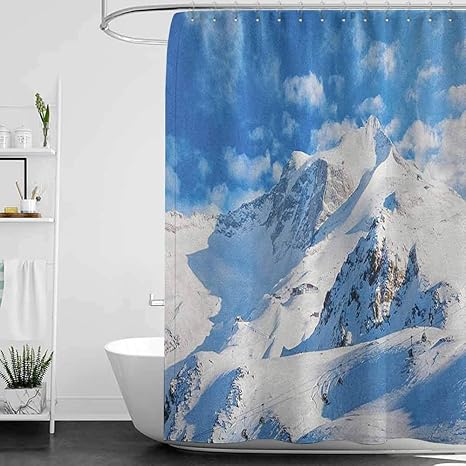 Amazon Lohebhuic Motivational3dプリントシャワーカーテン ビーチで夕暮れ トロピカル風景 ハワイアン風景 美しい 田舎風の引用句 ホテル品質 洗濯機洗い可能 マルチカラー W48 X L72 Inch シャワーカーテン ホーム キッチン オンライン通販