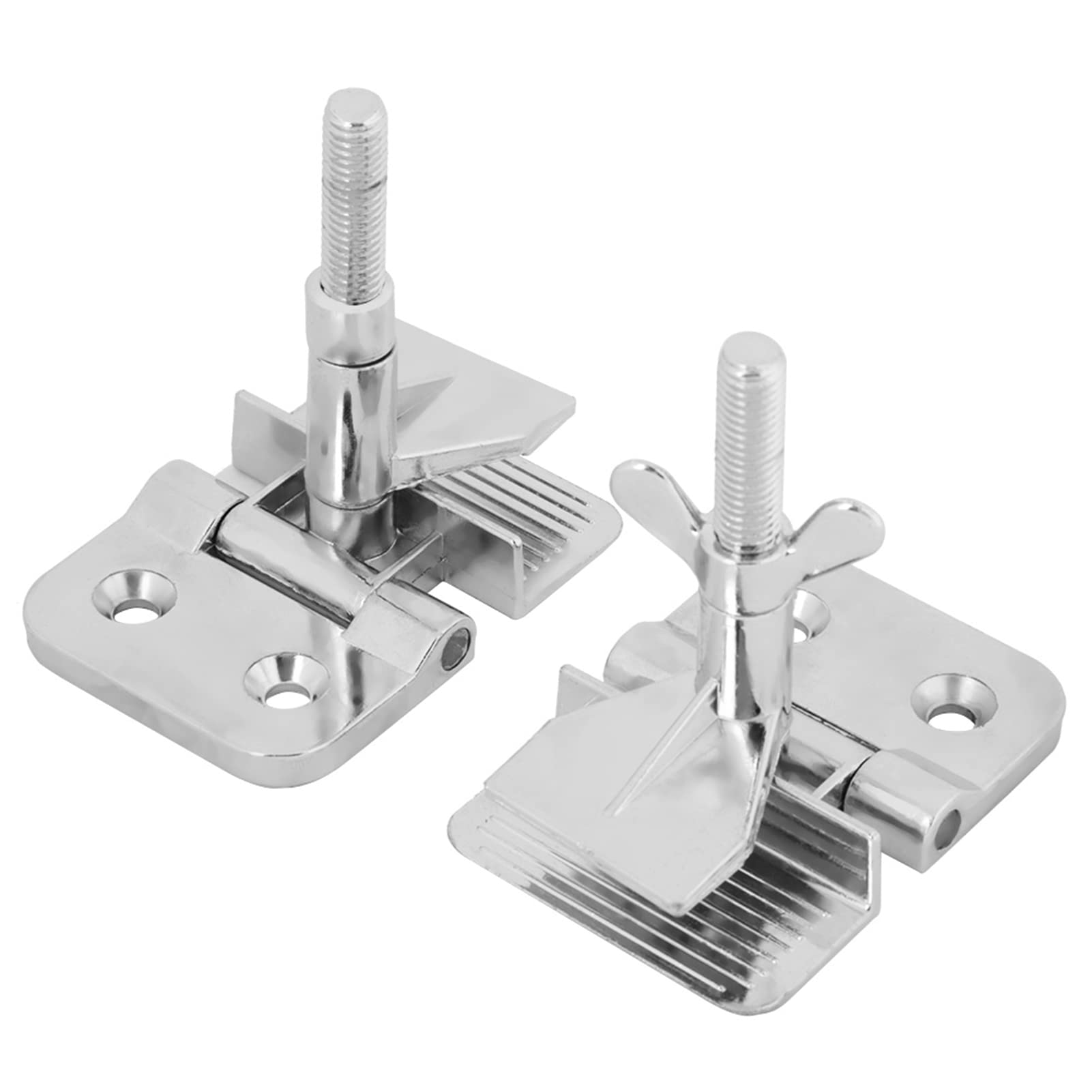AMONIDA Metal Butterfly Hinge Clamp, 2pcs Color-plated Zinc Surface Hinge Clamp with Wide‑wing Thumbscrew for Fixed Screen Frame