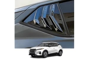Kakash Custom Exterior Accessories for Nissan Kicks 2018-2020 2021 2022 2023 2024 ABS Material Racing Style Rear Side Window 