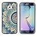 Galaxy S6 Edge Plus Case, Laser Technology for Protective Samsung Galaxy S6 Edge Plus Case Black DOO UC (TM) - Beautiful blue green Mandala retro dream