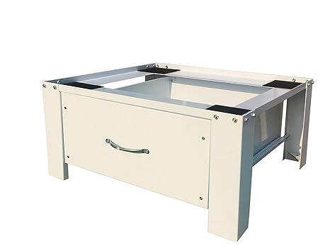 respekta Waschmaschinenerhöhung Sockel mit Schublade 31x62 x 56cm - weiß