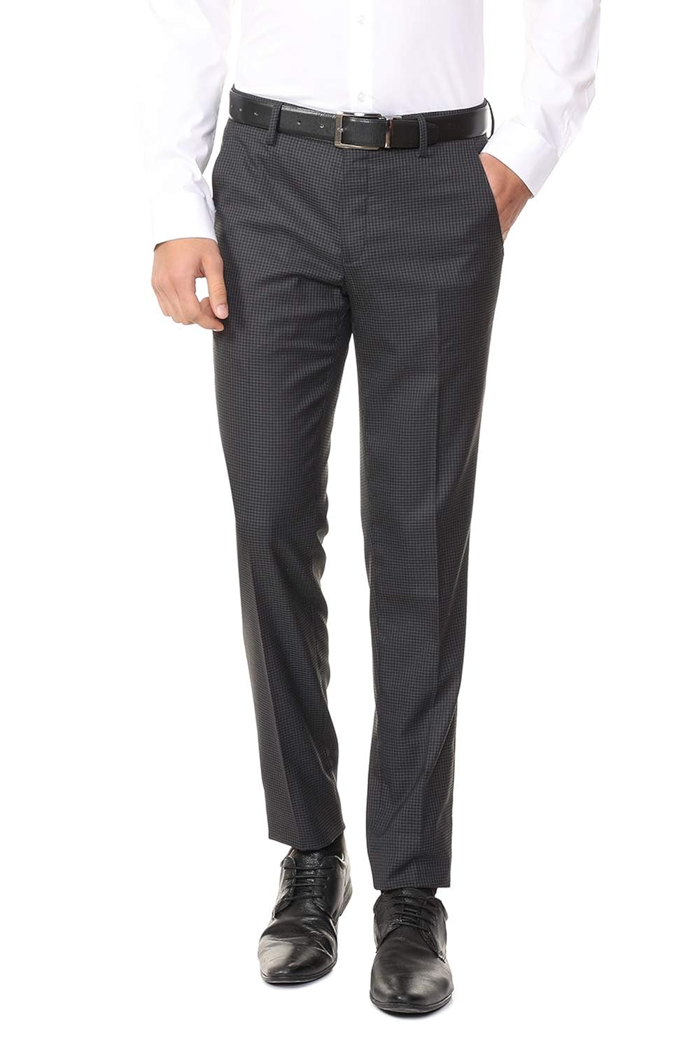 Buy Peter England Men's Slim Fit Formal Trousers (PETFMNSHO18328112