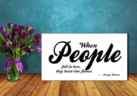Amazon Com Home Decoration Jandy Nelson Quote Mordern Wall Art With Inspirational Motto When People Fall In Love They Burst Into Flames Artwork Ready To Hang Poster For Farmhouse Nursery Living Room Posters Amazon Com Home Decoration Jandy Nelson Quote Mordern Wall Art With Inspirational Motto When People Fall In Love They Burst Into Flames Artwork Ready To Hang Poster For Farmhouse Nursery Living Room Posters