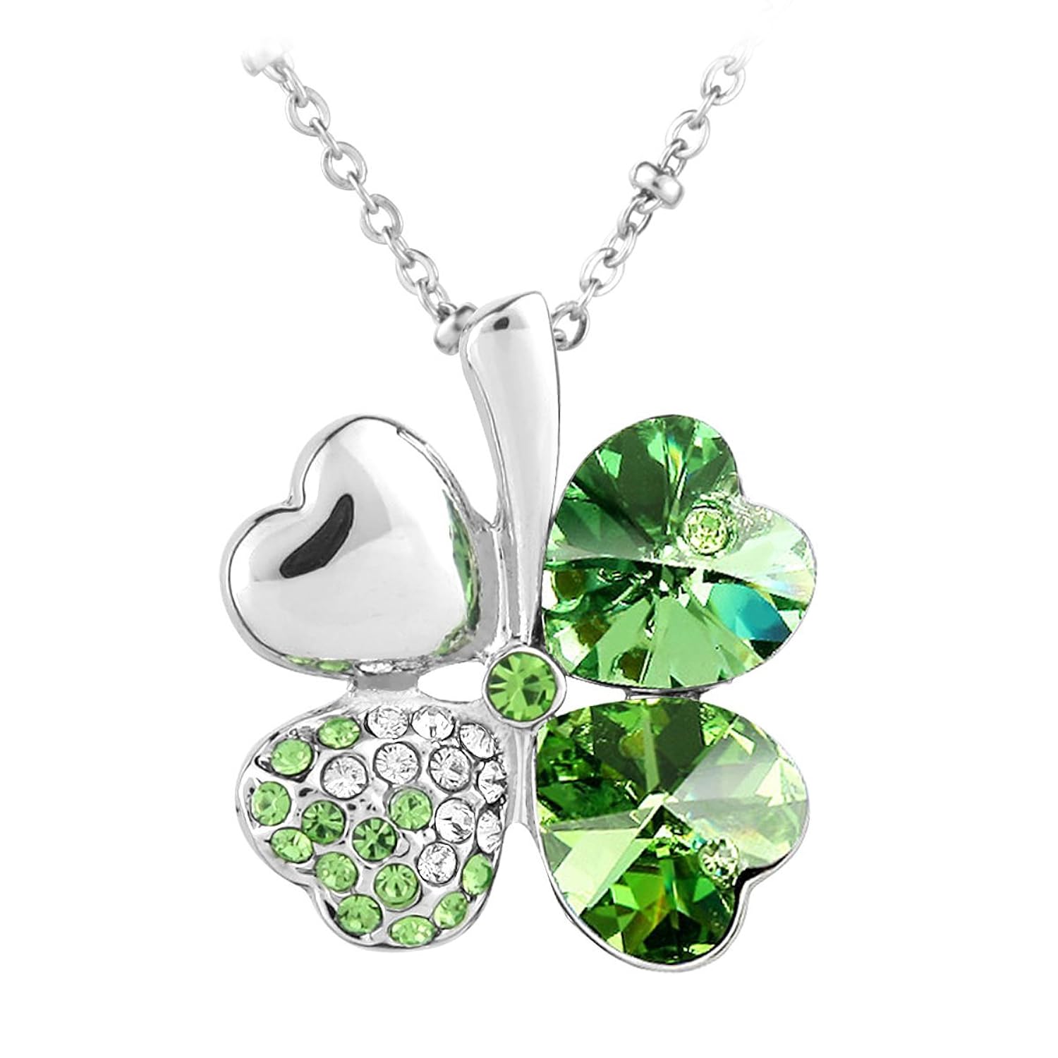 Le Premium® Cuatro SWAROVSKI forma de cristales de color Verde peridoto brillante