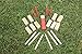 Triumph Premium Kubb Set - Includes 10 Kubb Blocks, 6 Tossing Dowels, 1 King Kubb 4 Corner Pegs