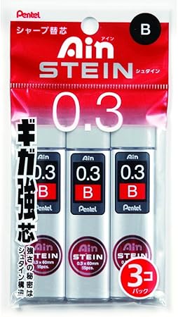 Amazon ぺんてる シャープ芯 アイン シュタイン 0 3 B Xc273b 3p 3個パック シャープペン芯 文房具 オフィス用品