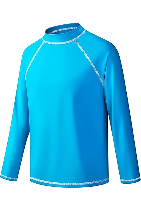 Uv Shirts For Kids Kids UPF 50+ Long Sleeve Rash Guard Sun