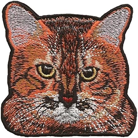 Cat patch Avega Bengal cat Animal Iron on Pieces Applique Patch Cat Kitten Pets 3.15" by 3.15"